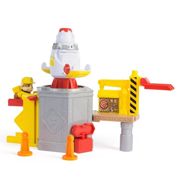 Paw Patrol Rubble & Crew Launch 'n' Spin Spaceship Playset With Rubble Figure - Picture 2 of 8